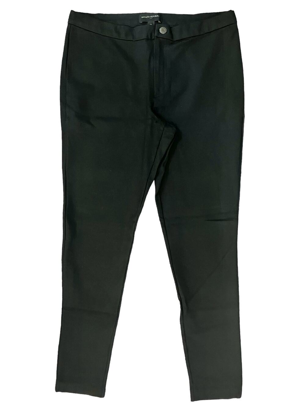 Banana Republic Women's Black Mid-Rise Skinny Fit 27.5" Inseam Ankle Pants SZ 10